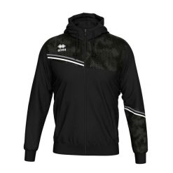 Bluza Errea Eber Ad Dorośli. Czarne bluzy męskie ERREA, m, z aplikacjami, z materiału, z kapturem. Za 248.00 zł.