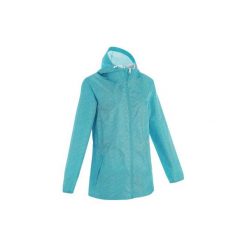 Kurtka WTP NH100 Raincut zamek damska. Niebieskie kurtki damskie QUECHUA, xl, bez wzorów, z materiału, bez kaptura. W wyprzedaży za 49.99 zł.