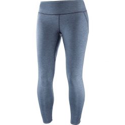 Legginsy "Agile" w kolorze niebieskim do biegania. Niebieskie legginsy damskie Salomon, xs, bez wzorów, z materiału, climacool (adidas). W wyprzedaży za 131.95 zł.