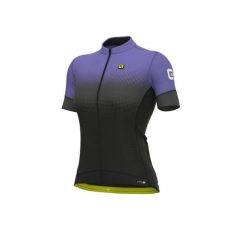 Koszulka rowerowa damska Alé Gradient. Fioletowe koszulki sportowe damskie ALÉ CYCLING, bez wzorów, rowerowe. W wyprzedaży za 425.65 zł.