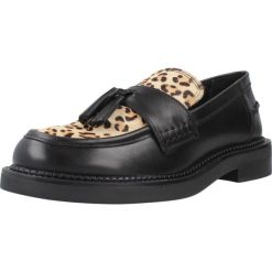 Buty GEOX D SERILDA Nadruk zwierzęcy. Brązowe obuwie sportowe damskie Geox, bez wzorów, ze skóry, na fitness i siłownię. Za 382.99 zł.