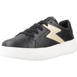 Buty GEOX J MIKIROSHI GIRL Czarny. Czarne obuwie sportowe damskie Geox, bez wzorów, z syntetyku, do biegania. Za 188.45 zł.