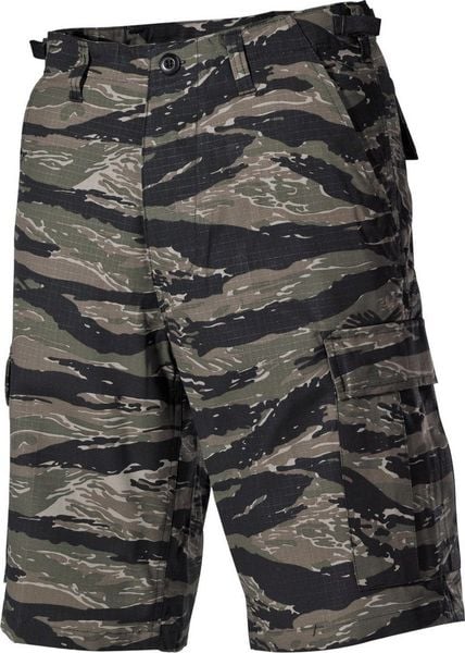 MFH Spodnie US Bermuda BDU Rip Stop tiger stripe M. Spodnie sportowe męskie MFH, m, bez wzorów. Za 206.00 zł.