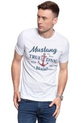 MUSTANG Alex C Print 1009950 2045. T-shirty męskie Mustang, m, bez wzorów, bez kołnierzyka. W wyprzedaży za 39.99 zł.