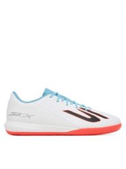 Skechers Buty do piłki nożnej Academy Ic 252128 WTQP Biały. Białe buty sportowe męskie Skechers, ze skóry, bez zapięcia. Za 289.99 zł.