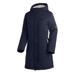 Płaszcz damski Maier Sports Laerke 2.0. Niebieskie płaszcze damskie Maier Sports, na zimę, bez wzorów, z materiału, eleganckie, długie, bez kaptura. Za 1,064.50 zł.