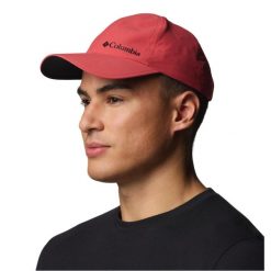 Czapka z daszkiem męska Silver Ridge IV Ball Cap. Czerwone czapki i kapelusze męskie Columbia, bez wzorów, z elastanu, sportowe. Za 119.99 zł.