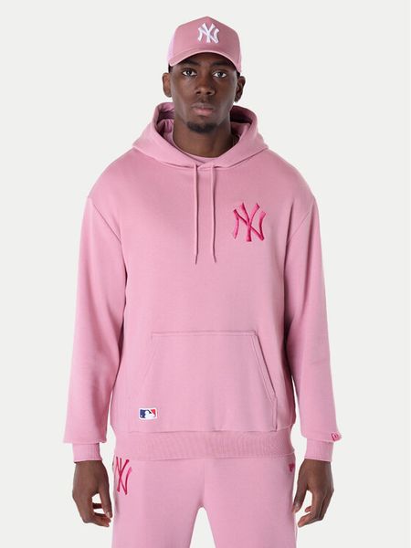 New Era Bluza New York Yankees MLB League 60596174 Różowy Regular Fit. Czerwone bluzy męskie New Era, m, bez wzorów, z bawełny, bez kaptura. Za 239.99 zł.