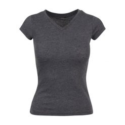 Podstawowa Koszulka Damska. Brązowe koszulki sportowe damskie BUILD YOUR BRAND, xl, bez wzorów, sportowe, bez kołnierzyka. Za 40.99 zł.