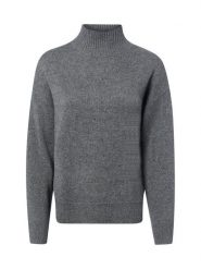 Marie Lund sweter merino Kobiety Wełna szary, S. Szare swetry damskie Marie Lund, s, bez wzorów, z wełny, bez kołnierzyka, bez ramiączek, bez kaptura. Za 349.95 zł.