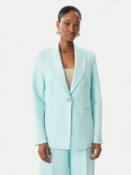 Maryley Marynarka 26EB187/43AC Turkusowy Regular Fit. Niebieskie żakiety damskie Maryley, m, bez wzorów, z syntetyku. Za 409.99 zł.
