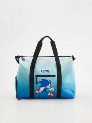 Sportowa torba Sonic - niebieski. Niebieskie torby i plecaki dziecięce Reserved, z tkaniny, duże. Za 109.99 zł.