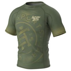 Koszulka Męska na siłownię rashguard MMA EXTREME HOBBY BADGE. Niebieskie buty sportowe męskie EXTREME HOBBY, l, bez wzorów, z bawełny, bez kołnierzyka, bez ramiączek, do biegania. Za 199.00 zł.