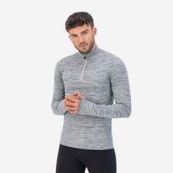 Bluza Rogelli Core. Szare bluzy sportowe męskie Rogelli, m, bez wzorów, z materiału, bez kaptura, do biegania. Za 110.35 zł.