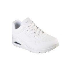 Trenerzy damscy Skechers Uno-Stand On Air. Białe obuwie sportowe damskie Skechers, bez wzorów, z gumy, trekkingowe, Skechers Sport. Za 319.99 zł.