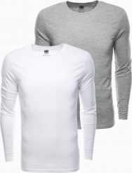 Ombre Zestaw longsleeve męski z długim rękawem - mix 2-pak V1 Z43 XXL. Bluzki z długim rękawem męskie Ombre, m, bez wzorów, bez kołnierzyka. Za 159.99 zł.
