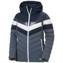 Damska kurtka puchowa Helly Hansen Imperial Puffy. Niebieskie kurtki damskie Helly Hansen, na zimę, bez wzorów, z puchu, bez kaptura. W wyprzedaży za 1,229.55 zł.