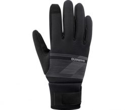 Rękawiczki kolarskie WINDBREAK Thermal, metaliczny szary. Czarne rękawiczki męskie Shimano, bez wzorów, z gumy. Za 269.90 zł.