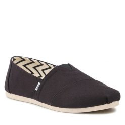 Półbuty Toms. Czarne półbuty damskie Toms, bez wzorów, bez obcasa, na płaskiej podeszwie, bez zapięcia. Za 149.99 zł.