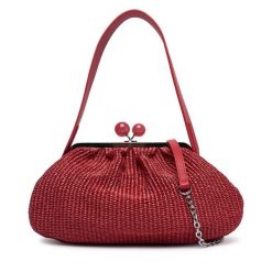 Torebka Weekend Max Mara. Czerwone torebki do ręki damskie Weekend Max Mara, bez wzorów, wizytowe, bez dodatków. Za 1,579.00 zł.