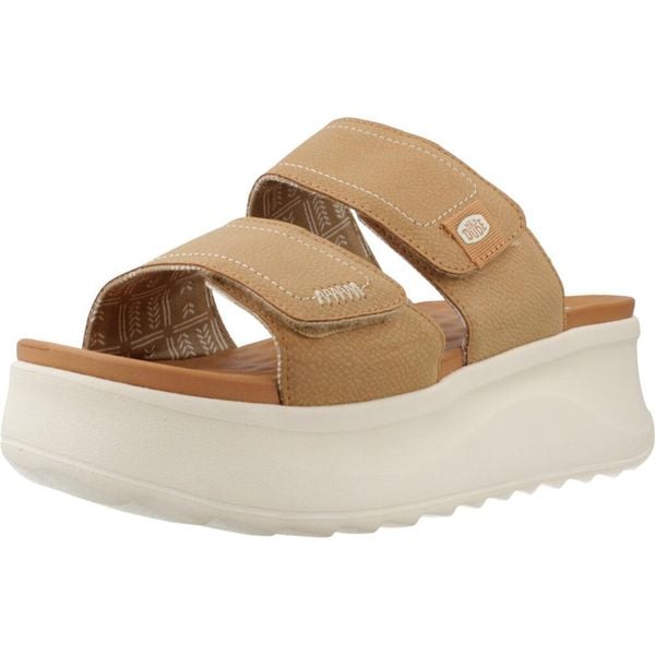 Sandały HEY DUDE DELRAY SLIDE CLASSIC Brązowy. Brązowe sandały damskie Hey dude, bez wzorów, z syntetyku, bez obcasa, bez zapięcia. Za 207.99 zł.