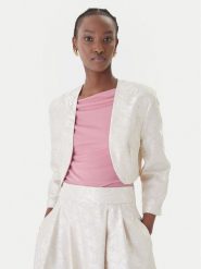 Rinascimento Bolerko CFC0127710003 Écru Regular Fit. Żakiety damskie Rinascimento, s, bez wzorów, z syntetyku. Za 499.99 zł.