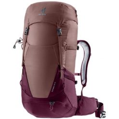 Plecak damski Deuter Futura 30 SL - ashrose/cassis. Czerwone plecaki damskie Deuter, bez wzorów, z materiału. Za 749.99 zł.