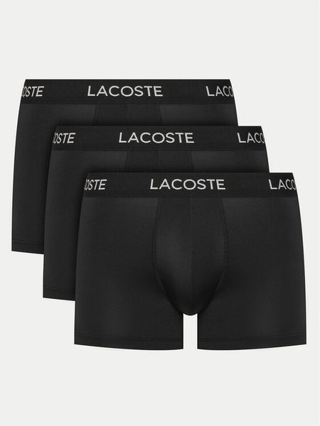 Lacoste Komplet bokserek 5H2394 Czarny. Czarne bokserki męskie Lacoste, m, bez wzorów, z syntetyku. Za 149.99 zł.