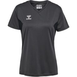 Damski jersey Hummel Authentic. Szare koszulki sportowe damskie Hummel, bez wzorów, z jersey, bez kołnierzyka, bez ramiączek, na fitness i siłownię. Za 185.50 zł.