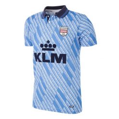 Koszulka retro piłkarska dla dorosłych - Brentford FC 1992 - 94 - Niebieska. Niebieskie koszulki sportowe męskie COPA FOOTBALL, xl, bez wzorów, bez kołnierzyka, bez ramiączek, do piłki nożnej. Za 339.19 zł.