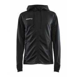 Bluza z kapturem Craft Evolve. Czarne bluzy męskie Craft, s, bez wzorów, z materiału, z kapturem. Za 293.75 zł.