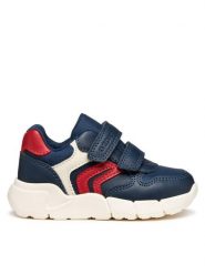 Geox Sneakersy B Flexyper Mini B566GD 054FU C0735 M Granatowy. Niebieskie buty sportowe chłopięce Geox, bez wzorów, ze skóry, bez zapięcia. Za 159.99 zł.