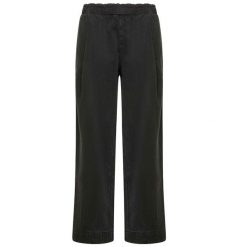 Spodnie Deha Spodnie Plisowane Z Denimu Lyocell Damskie. Czarne spodnie materiałowe damskie Deha, s, bez wzorów, z bawełny. Za 415.99 zł.