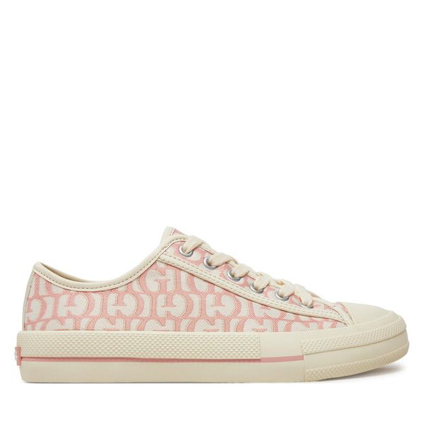 Trampki Guess. Czerwone trampki i tenisówki damskie Guess, z aplikacjami, bez zapięcia. Za 318.99 zł.