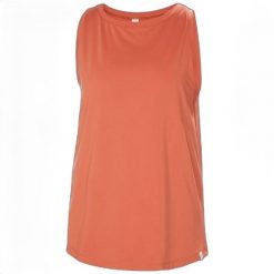 Damski tank top Helly Hansen Tech Split Back. Brązowe koszulki sportowe damskie Helly Hansen, bez wzorów, bez kołnierzyka, bez ramiączek, trekkingowe. Za 195.00 zł.