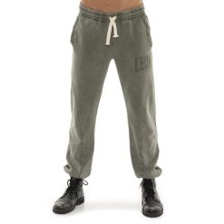 Spodnie dresowe z bawełna na co dzień na siłownię. Zielone buty sportowe męskie LEONE 1947 APPAREL, z bawełny, bez zapięcia, na fitness i siłownię. W wyprzedaży za 151.56 zł.