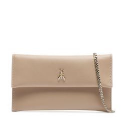 Torebka Patrizia Pepe. Brązowe kopertówki damskie Patrizia Pepe, bez wzorów, bez dodatków. Za 769.99 zł.