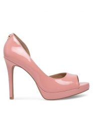 Nine West Szpilki WFA2733-1 Różowy. Czerwone szpilki damskie Nine West, bez wzorów, z syntetyku, bez obcasa, bez zapięcia. Za 131.99 zł.
