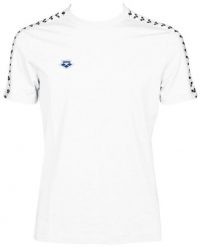 ARENA KOSZULKA MEN'S T-SHIRT TEAM ICONS WHITE WHITE BLACK 001231/115 XXL. Białe t-shirty męskie Arena, m, bez wzorów, bez kołnierzyka. Za 116.62 zł.