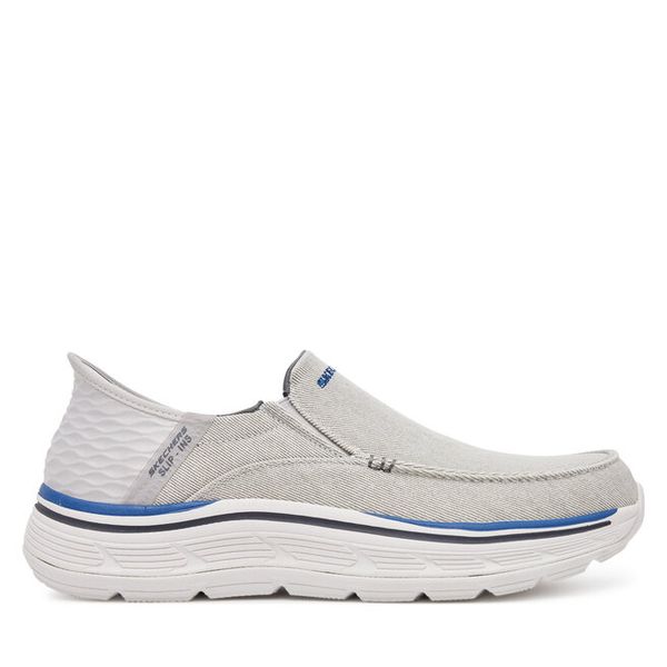 Półbuty Skechers. Szare półbuty na co dzień męskie Skechers, bez zapięcia. Za 287.99 zł.