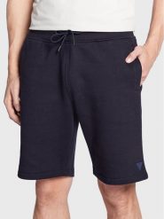 Guess Szorty sportowe Z2YD04 K9V31 Granatowy Regular Fit. Niebieskie krótkie spodenki sportowe męskie Guess, m, z aplikacjami, z bawełny. Za 159.99 zł.