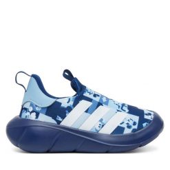 Sneakersy adidas. Niebieskie trampki i tenisówki chłopięce Adidas, bez wzorów, bez zapięcia. Za 159.99 zł.