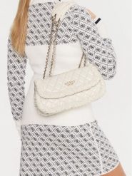 Guess Torebka Cristi HWTG81 39210 Écru. Torebki do ręki damskie Guess, z aplikacjami, ze skóry, bez dodatków. Za 389.99 zł.