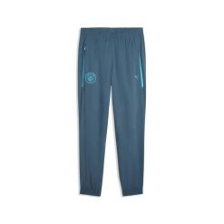 Spodnie dresowe Manchester City 2026/27. Niebieskie spodnie sportowe męskie Puma, s, bez wzorów, z dresówki, na fitness i siłownię. Za 337.50 zł.