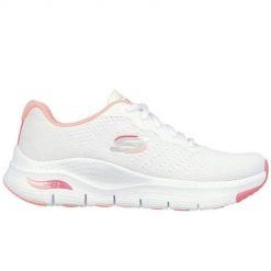 Buty do chodzenia damskie Skechers Arch Fit Infinity Cool. Obuwie sportowe damskie Skechers, z aplikacjami, z jeansu, trekkingowe. Za 379.99 zł.