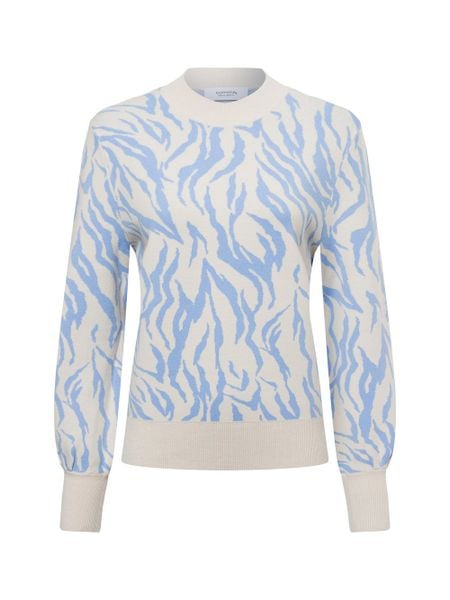 Comma casual identity Sweter Kobiety beżowy|niebieski, 40. Brązowe swetry damskie comma casual identity, bez wzorów, z dzianiny, casualowe, bez kołnierzyka, bez ramiączek, bez kaptura. Za 279.95 zł.