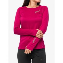 Bluza do biegania damska Inov-8 Base Elite LS. Czerwone bluzy sportowe damskie Inov-8, xs, bez wzorów, bez kaptura, do biegania. Za 252.35 zł.