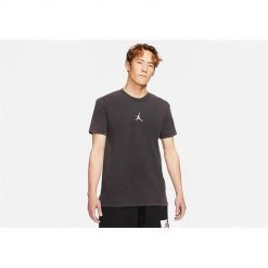 Koszulka sportowa męska Nike Air Jordan Dri-fit. Szare koszulki sportowe męskie Nike, m, bez wzorów, bez kołnierzyka, bez ramiączek, dri-fit (nike). Za 209.99 zł.
