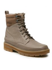 Clarks Trapery PragueStyle K. 261749026 Brązowy. Brązowe buty zimowe dziewczęce Clarks, bez wzorów, ze skóry, bez zapięcia. Za 369.99 zł.