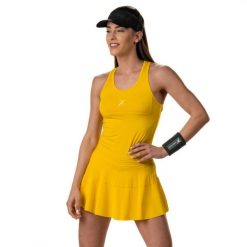 Camiseta Drop Shot Sol Mujer. Żółte koszulki sportowe damskie DROP SHOT, s, bez wzorów, bez kołnierzyka, bez ramiączek. Za 170.15 zł.